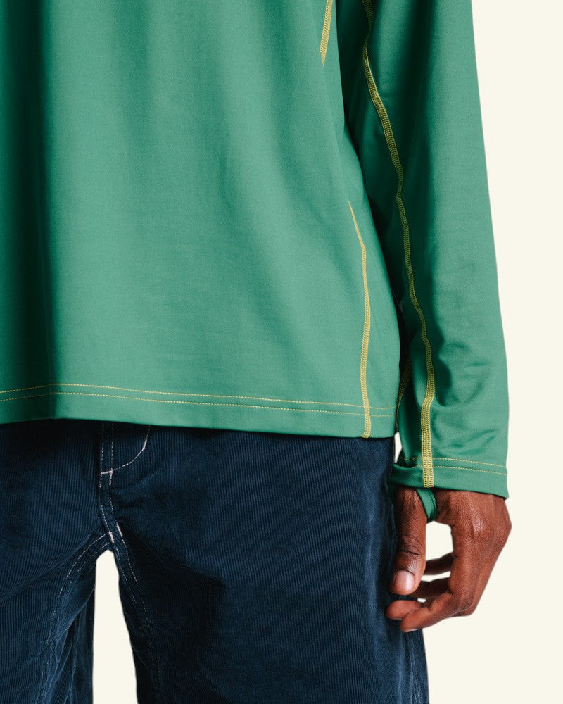 Au Vieux Campeur - Paid Holidays - Otis Long Sleeve T-shirt - Green