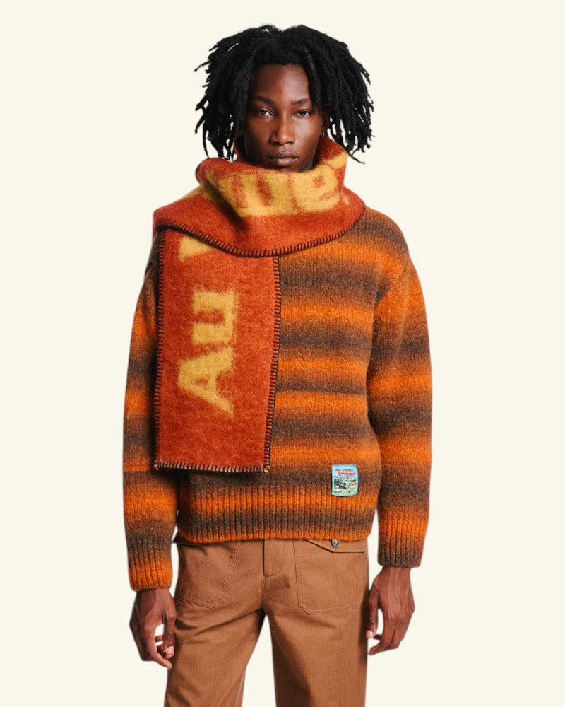 Au Vieux Campeur - Paid Leave - Stroke Scarf - Rust