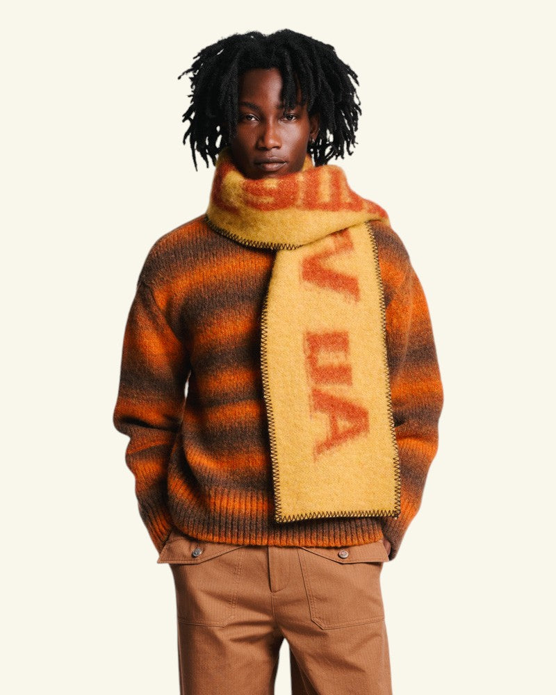 Au Vieux Campeur - Paid Leave - Stroke Scarf - Rust