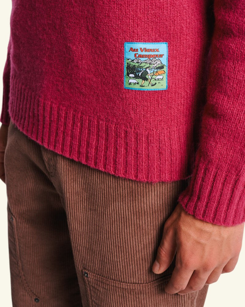 Au Vieux Campeur - Congés Payés - Pull Elliott - Framboise