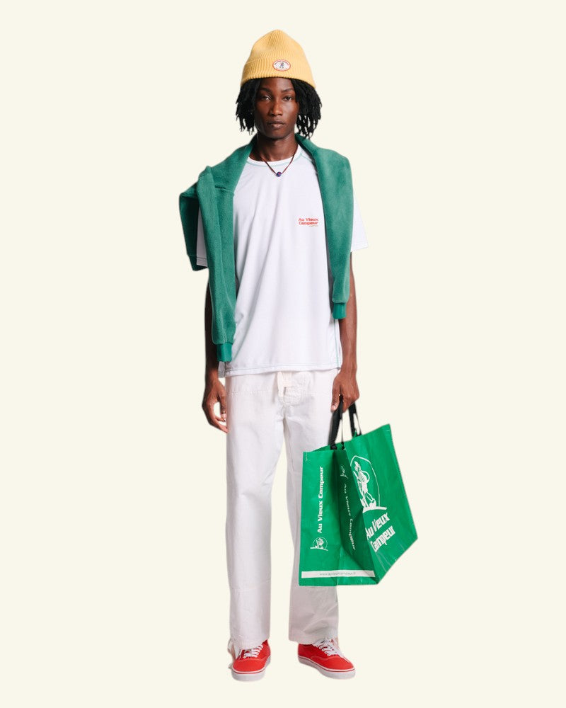 Au Vieux Campeur - Paid Holidays - Otis Short Sleeve T-shirt - White