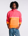 Au Vieux Campeur - Paid Leave - Vc Sport Sweatshirt - Pink & Orange