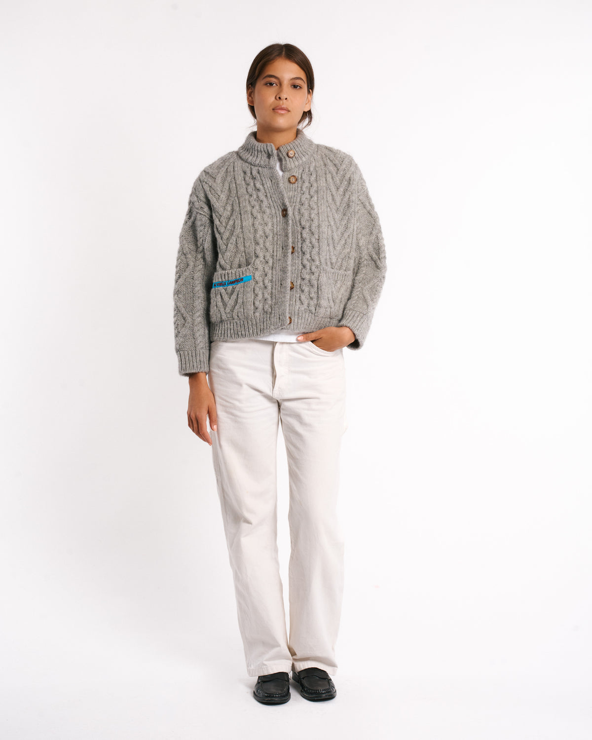 Au Vieux Campeur - Paid Leave - Elena Cardigan - Heather Gray