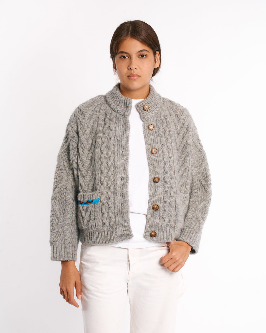 Au Vieux Campeur - Paid Leave - Elena Cardigan - Heather Gray