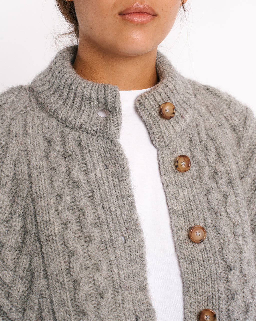Au Vieux Campeur - Paid Leave - Elena Cardigan - Heather Gray