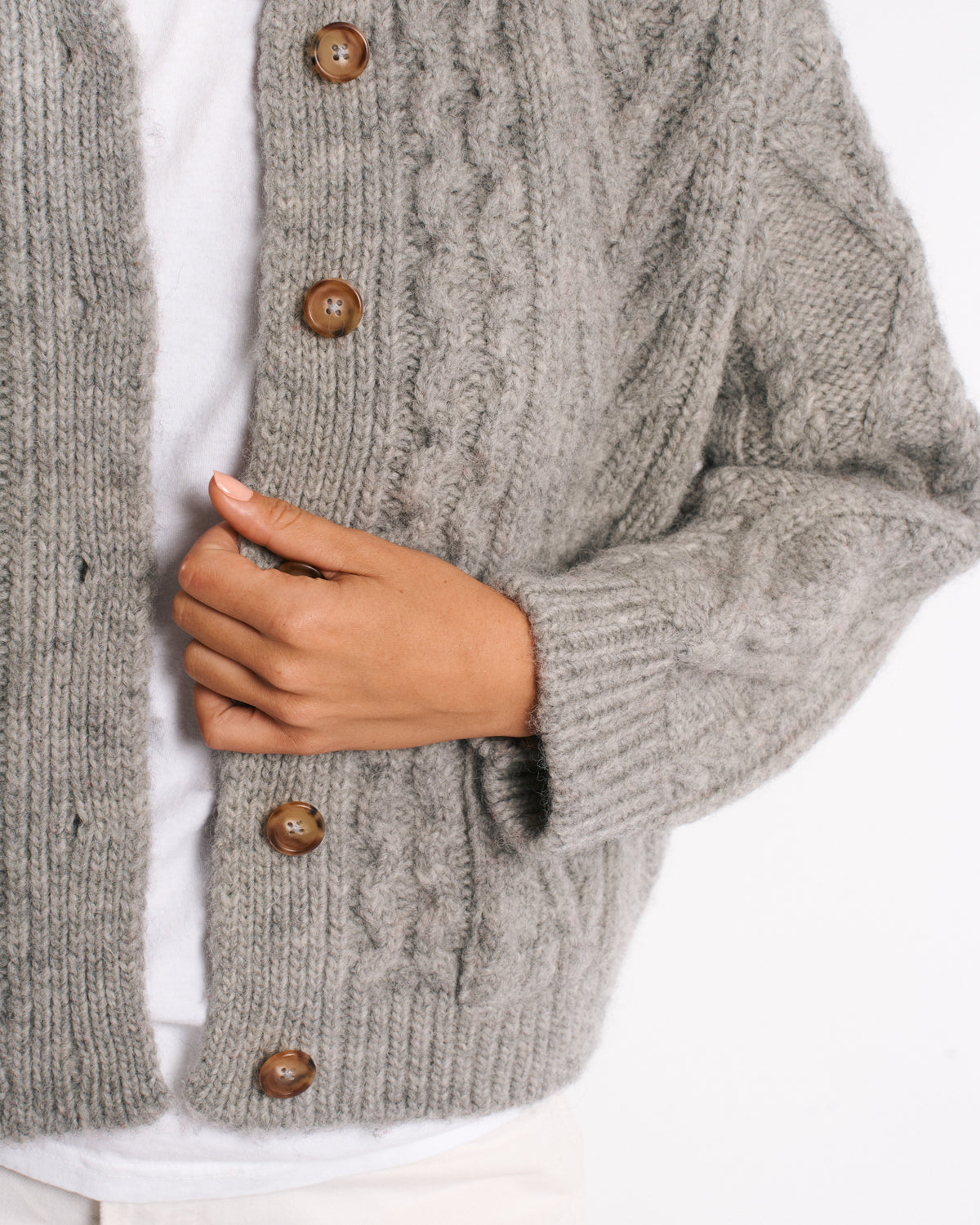 Au Vieux Campeur - Paid Leave - Elena Cardigan - Heather Gray
