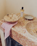 Merci - Linen guest bath towel - Granita Pink