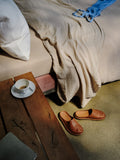 Merci - Cotton gauze flat sheet - Beige Quai de Seine