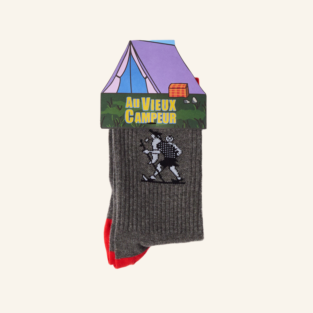 Au Vieux Campeur - Congés Payés - Chaussettes Marcheur - Gris