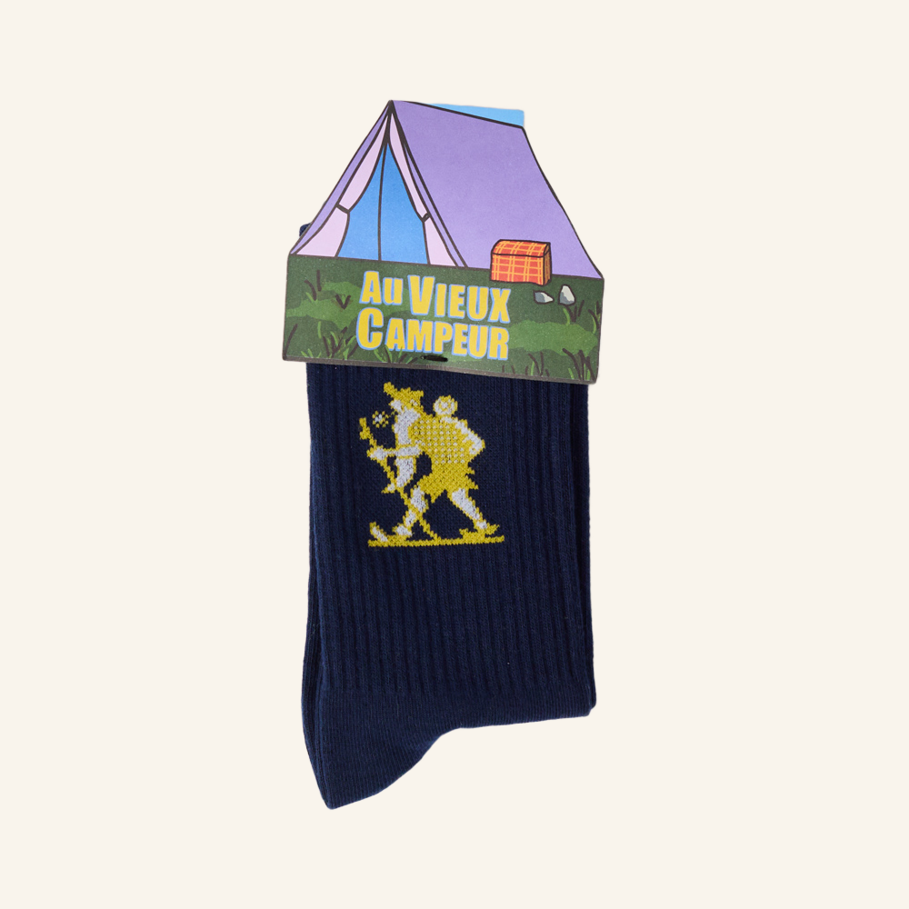 Au Vieux Campeur - Congés Payés - Chaussettes Marcheur - Marine