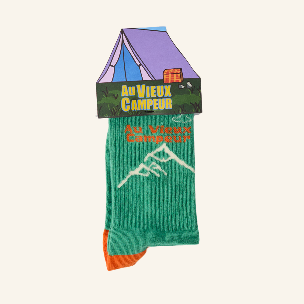 Au Vieux Campeur - Congés Payés - Mountain Range Socks - Green
