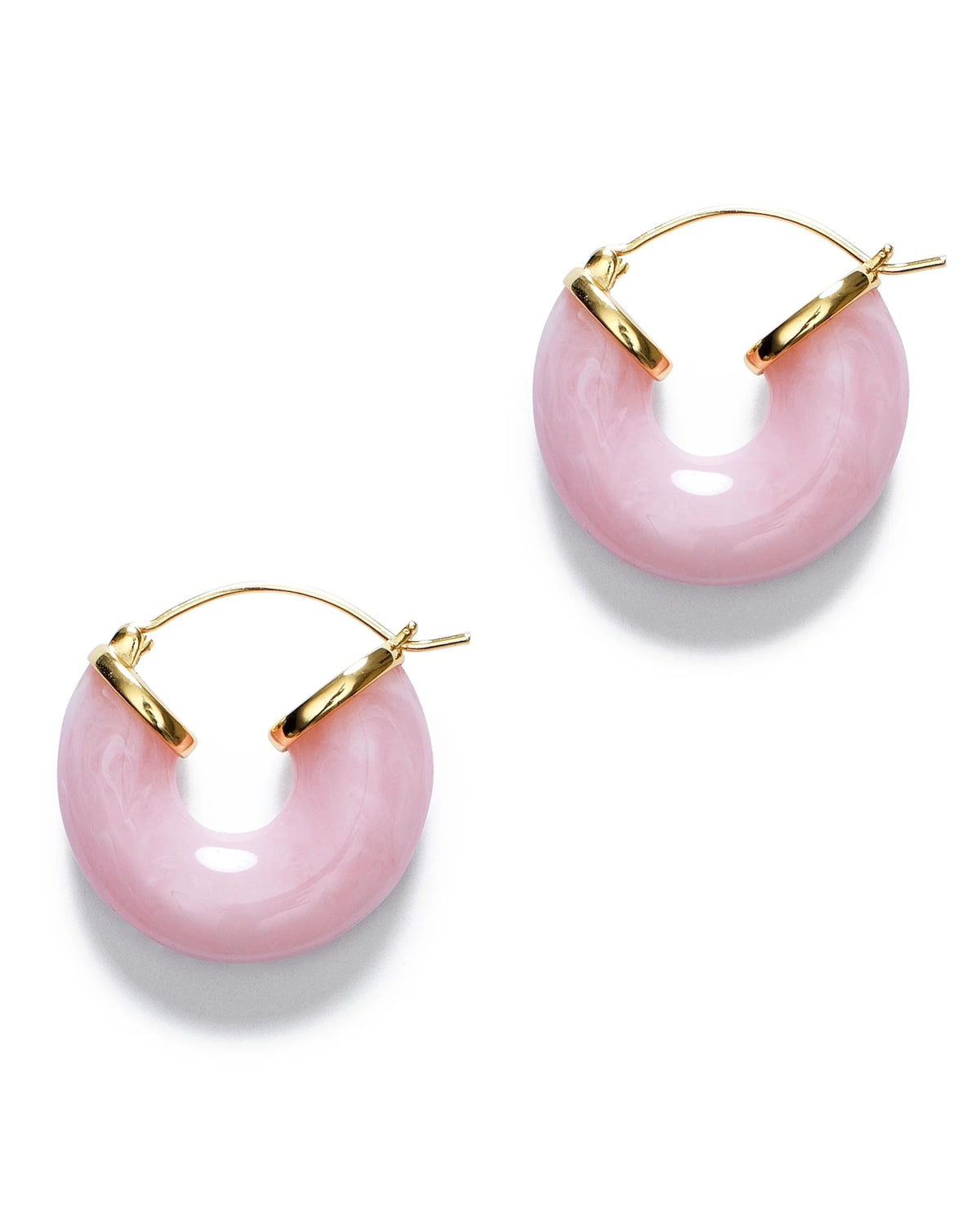 Anni Lu - Boucles d'oreilles Big Swell Hoops - Rose Blush