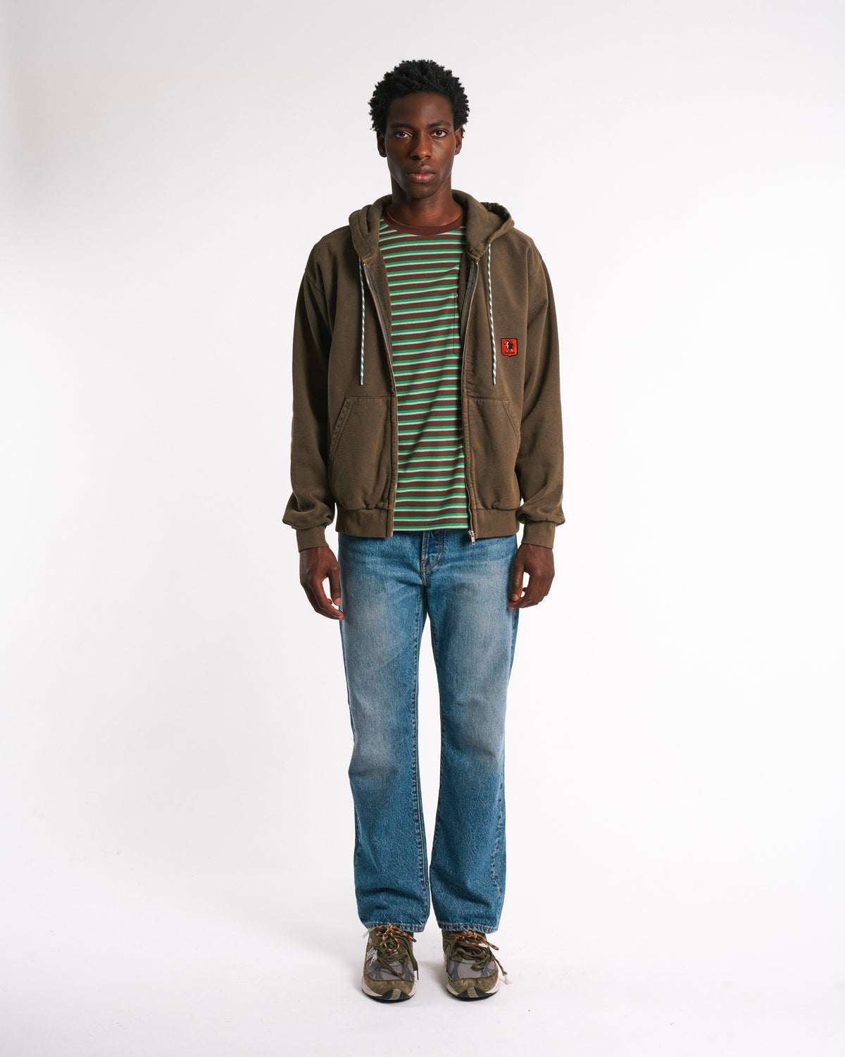 Au Vieux Campeur - Paid Holidays - Felix hooded sweatshirt - Khaki