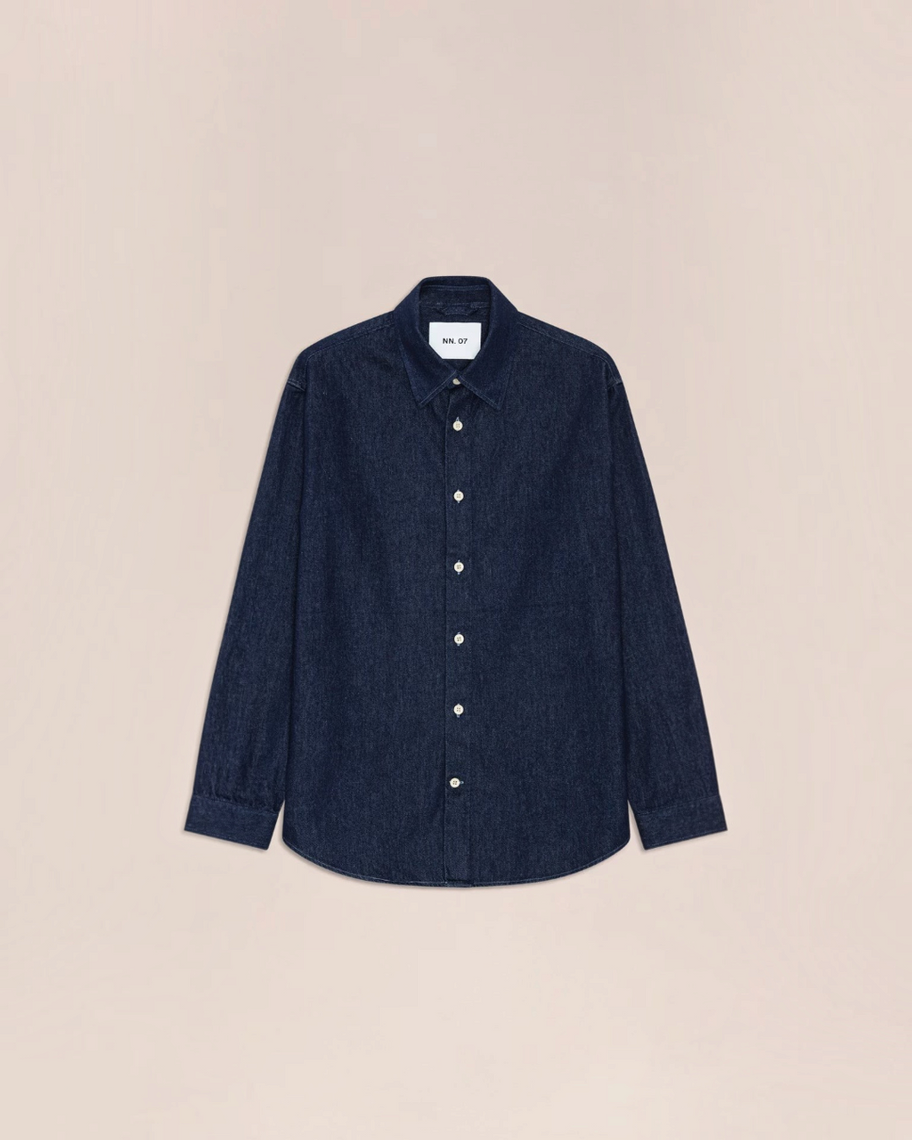 Surchemise Merci Paris NN.07 Casper en sergé de coton indigo avec fermeture boutonnée et coupe décontractée