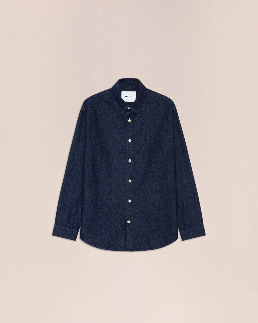Surchemise Merci Paris NN.07 Casper en sergé de coton indigo avec fermeture boutonnée et coupe décontractée