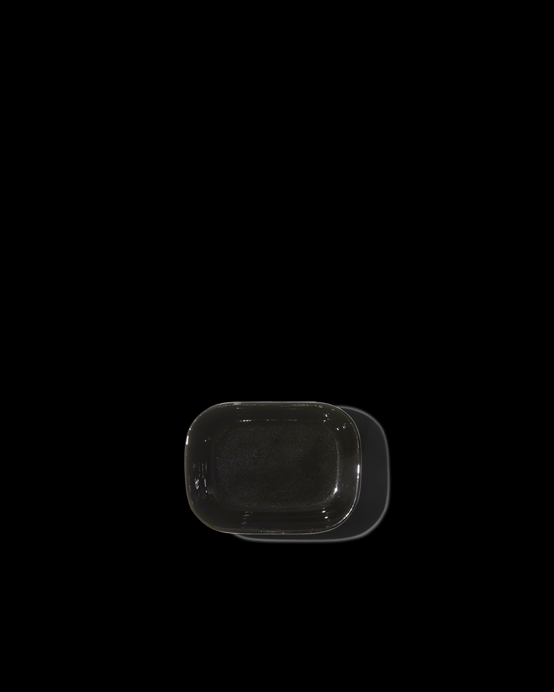Merci x Serax - Stoneware deep dish n°6 - Ink Black