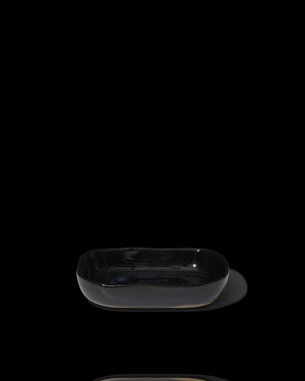 Merci x Serax - Stoneware deep dish n°7 - Ink Black