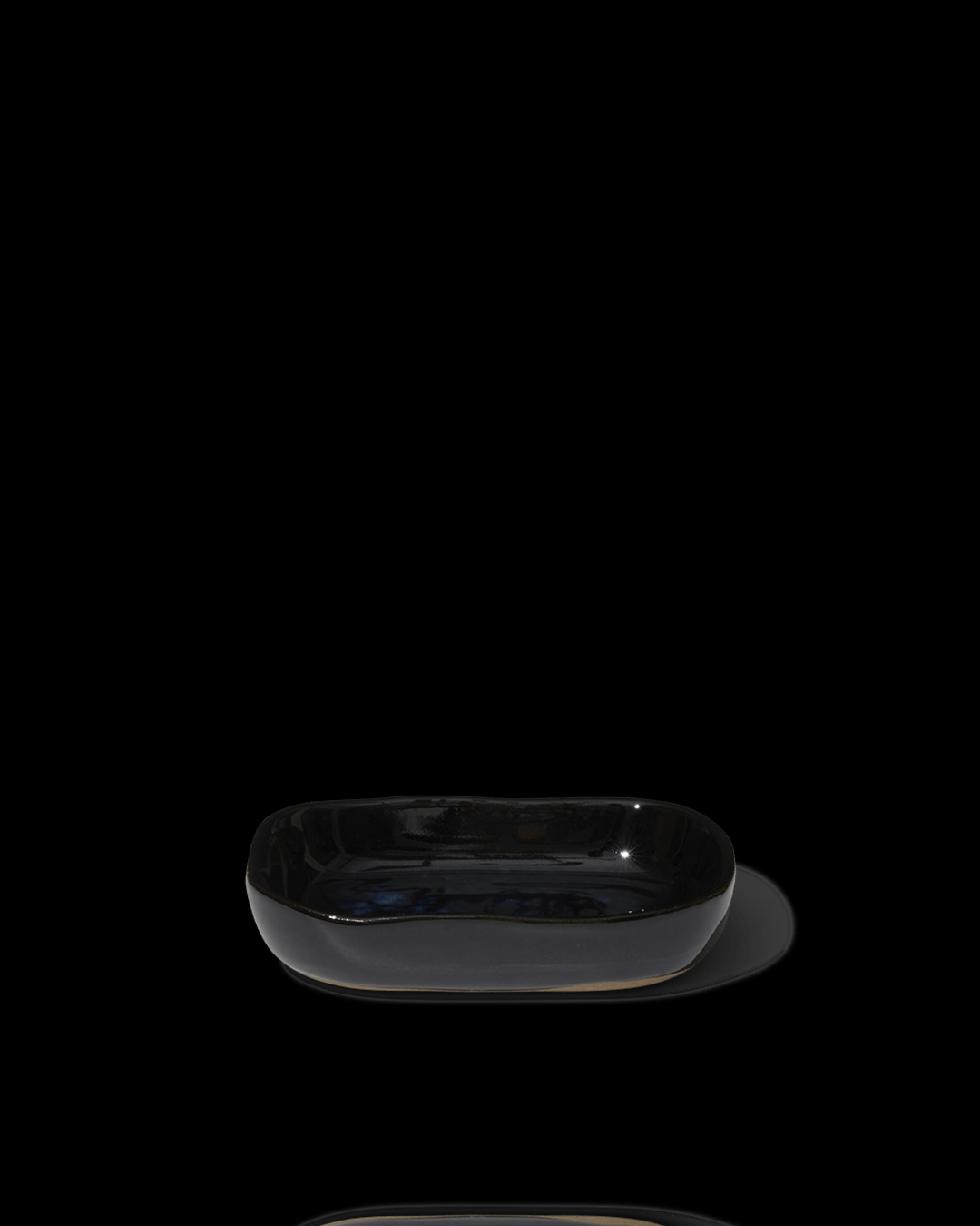 Merci x Serax - Stoneware deep dish n°7 - Ink Black