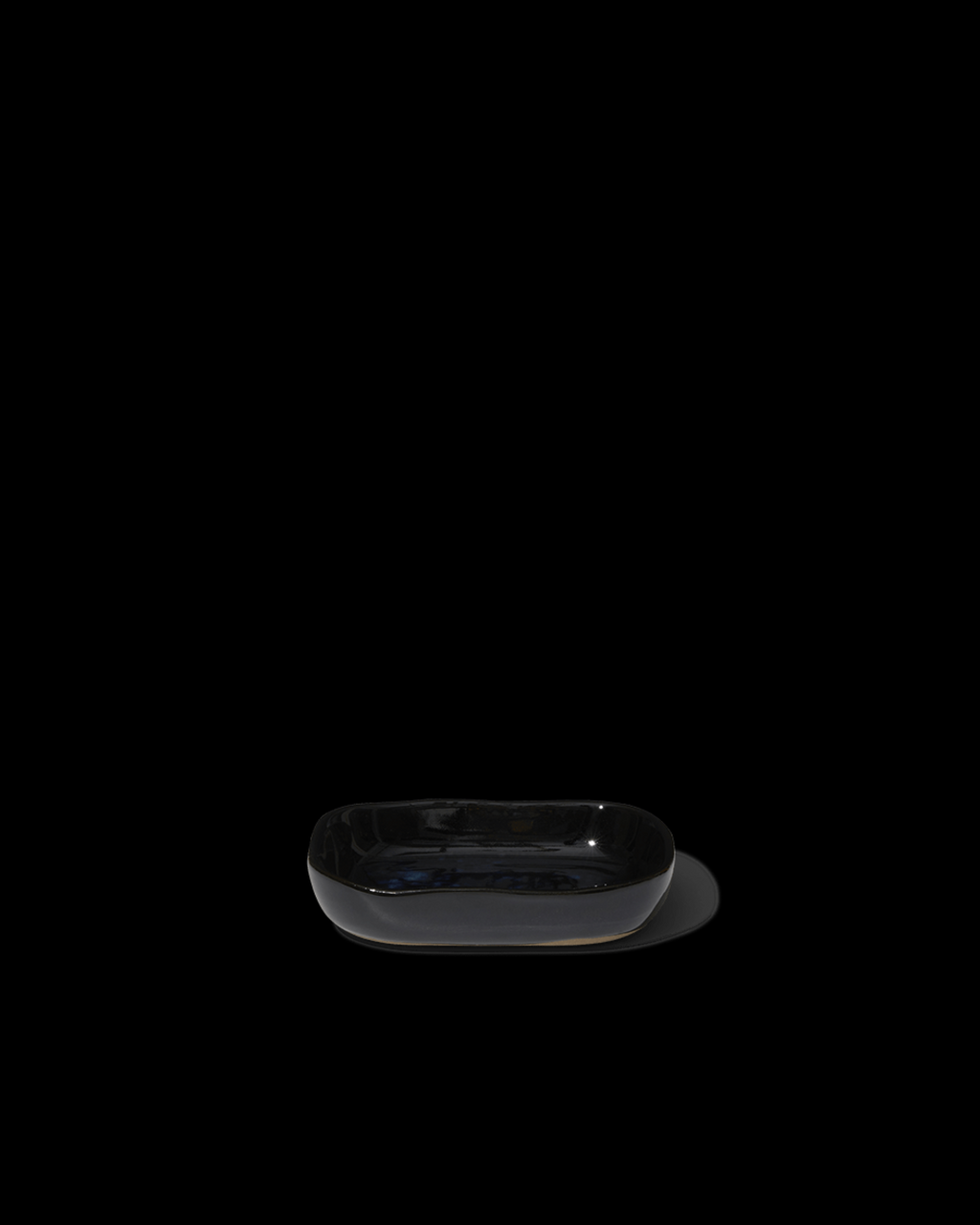 Merci x Serax - Stoneware deep dish n°8 - Ink Black