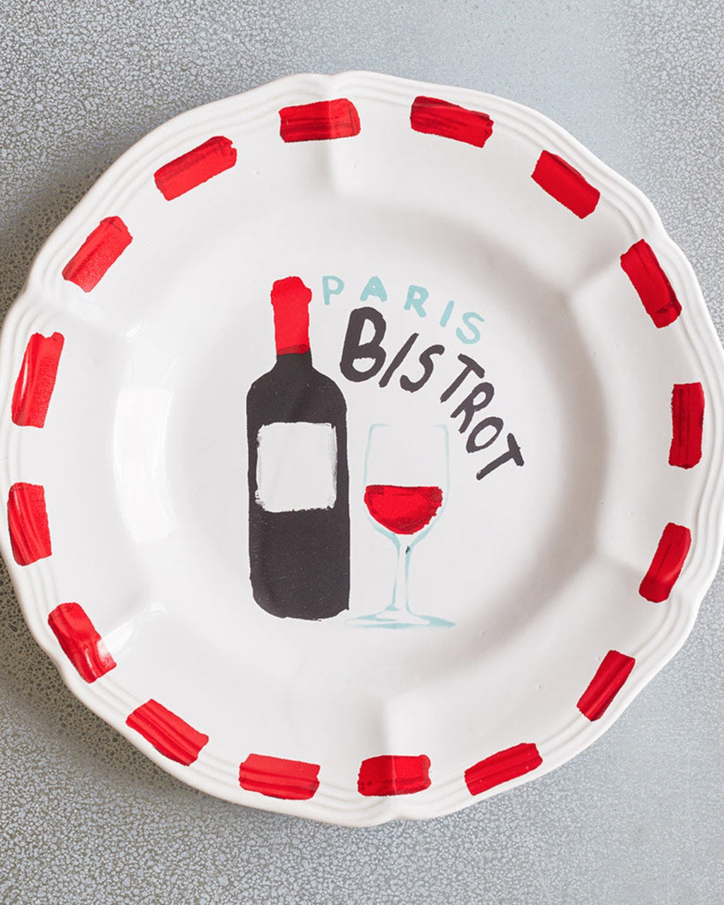 Merci - Assiette Plate En Faïence Bistrot
