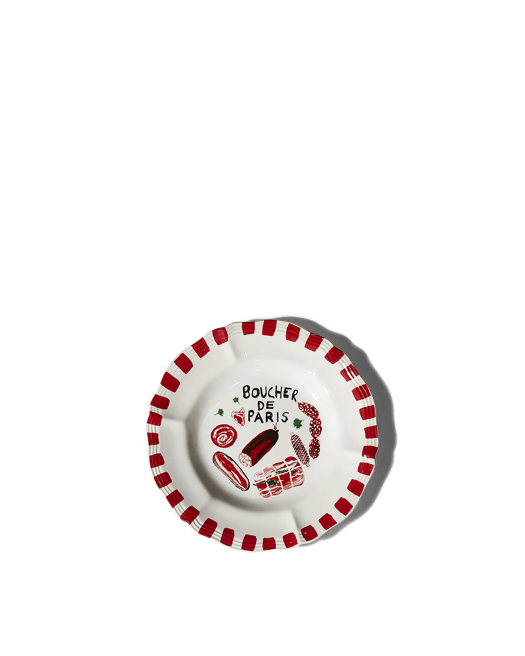 Merci - Earthernware plate - Butcher