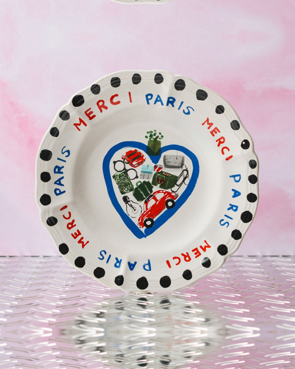 Merci - Assiette Plate En Faïence