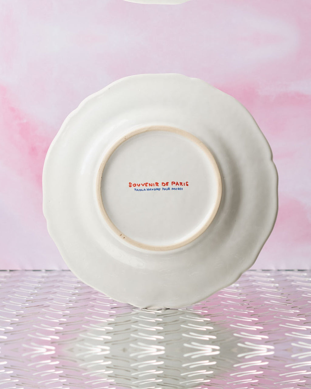 Merci - Assiette Plate En Faïence