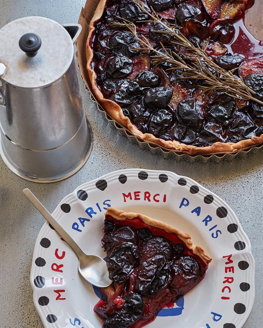 Merci - Assiette Plate En Faïence