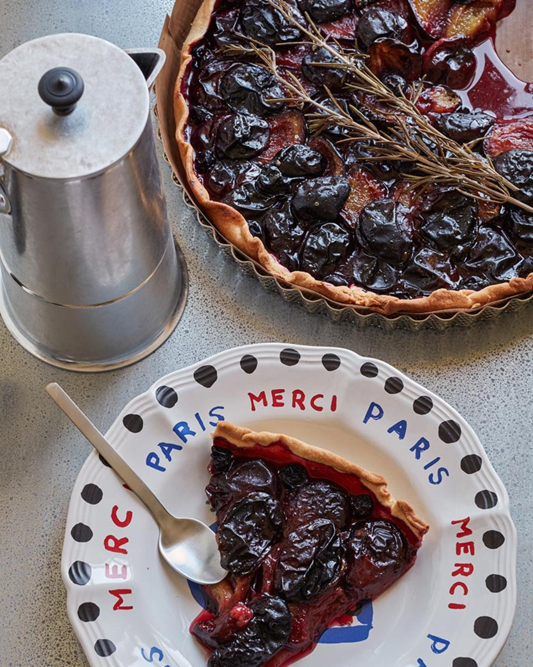 Merci - Assiette Plate En Faïence