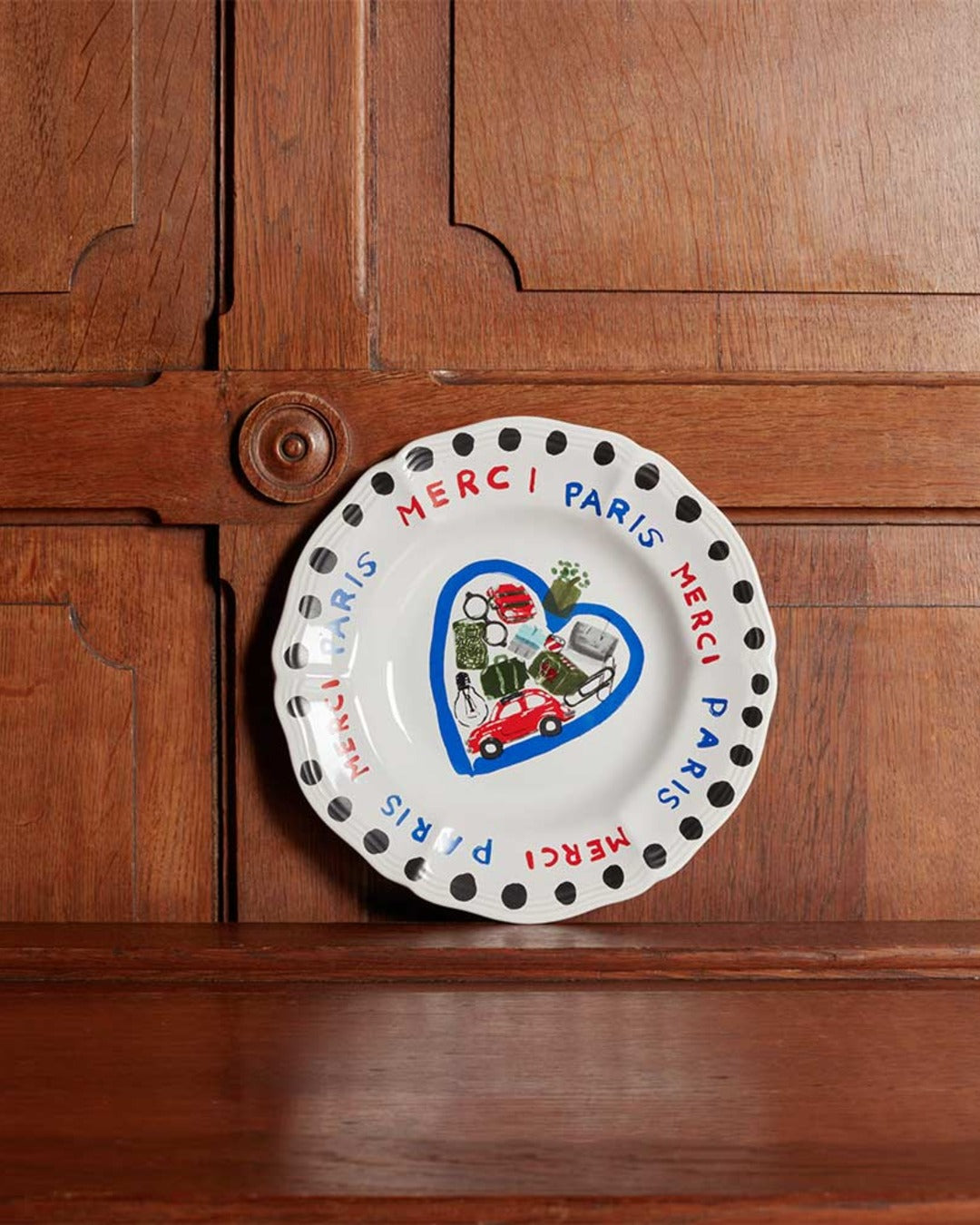 Merci - Assiette Plate En Faïence