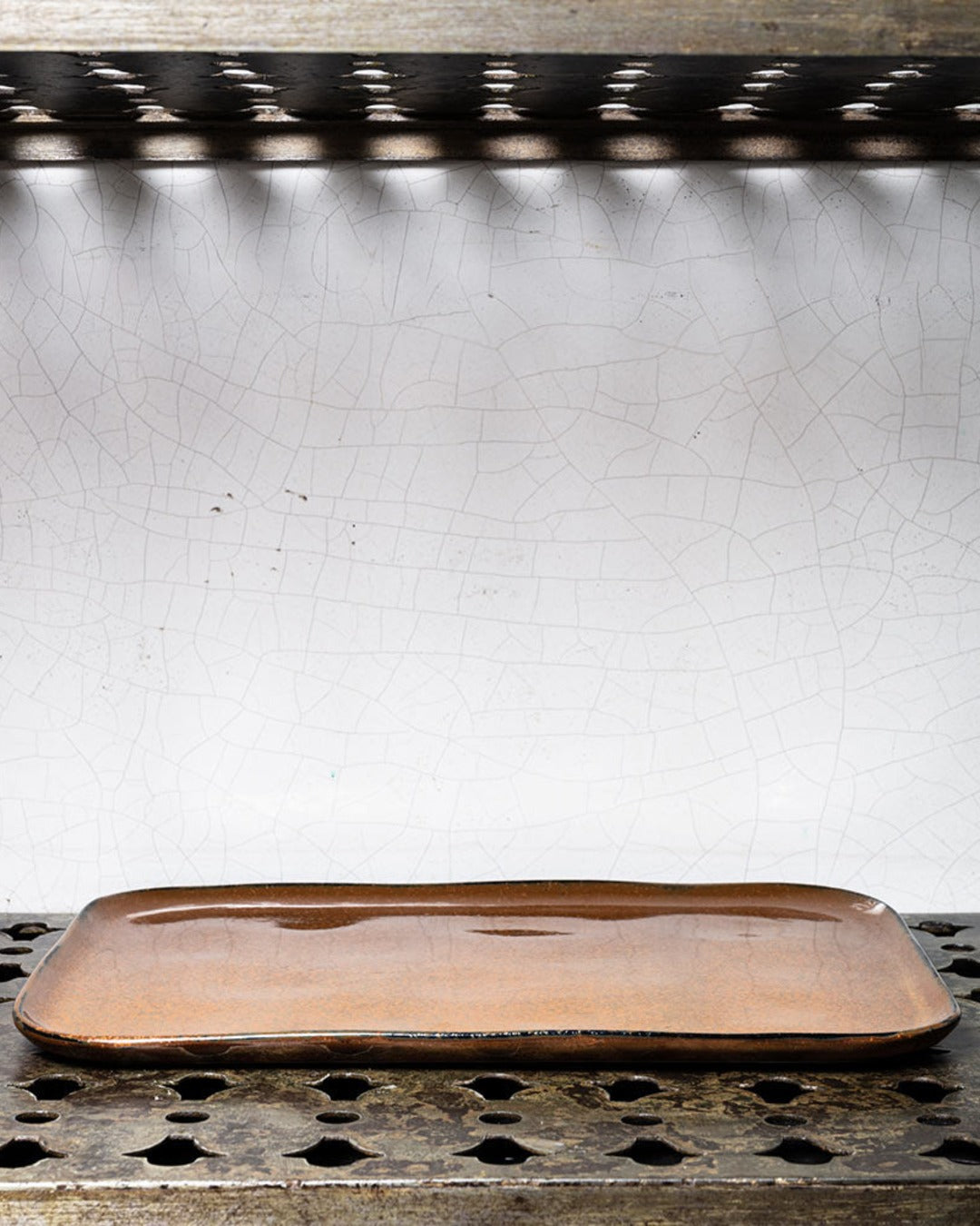 Merci x Serax - Stoneware flat plate n°1 - Ochre