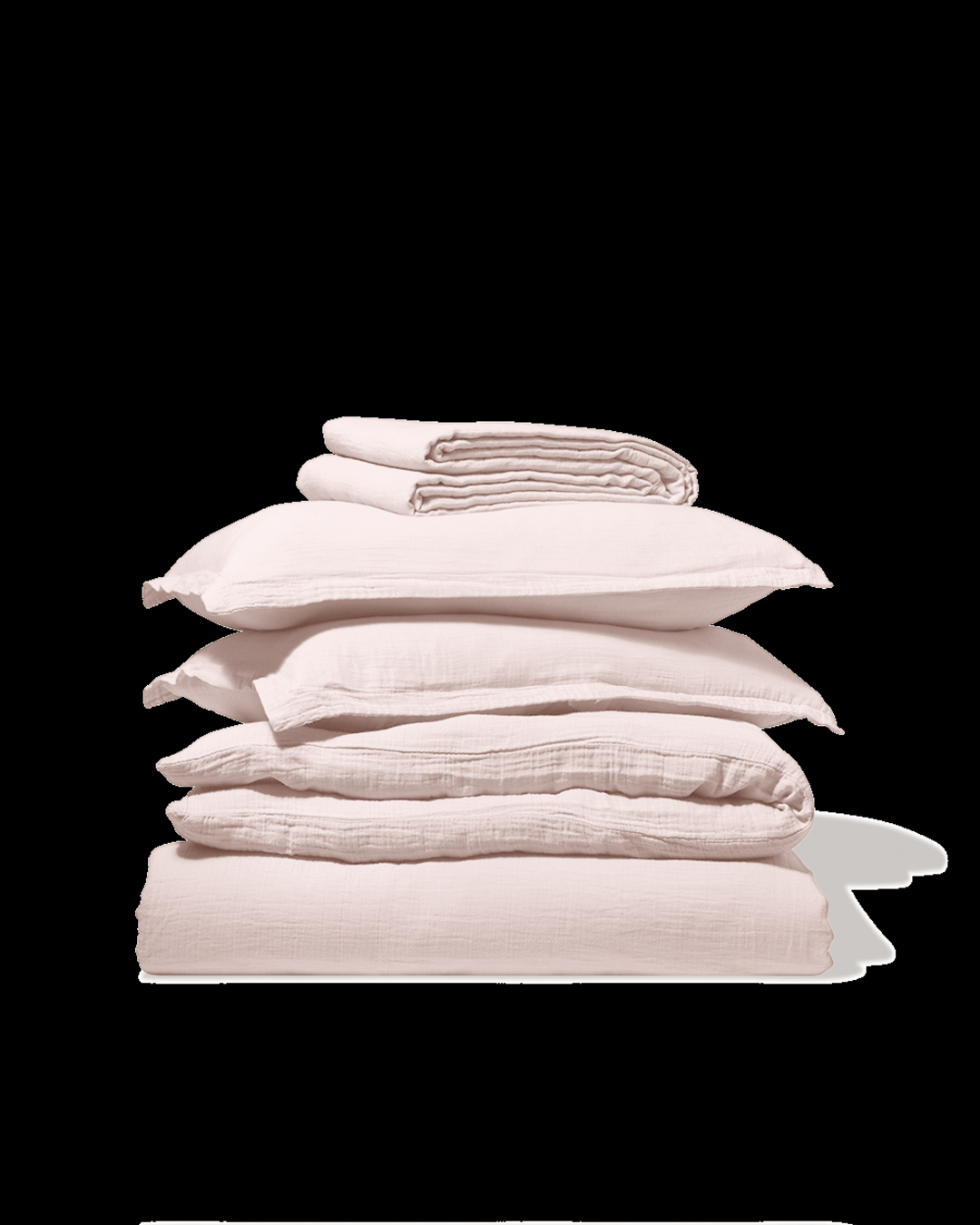 Merci - Drap Plat En Gaze De Coton - Rose De Bagatelle