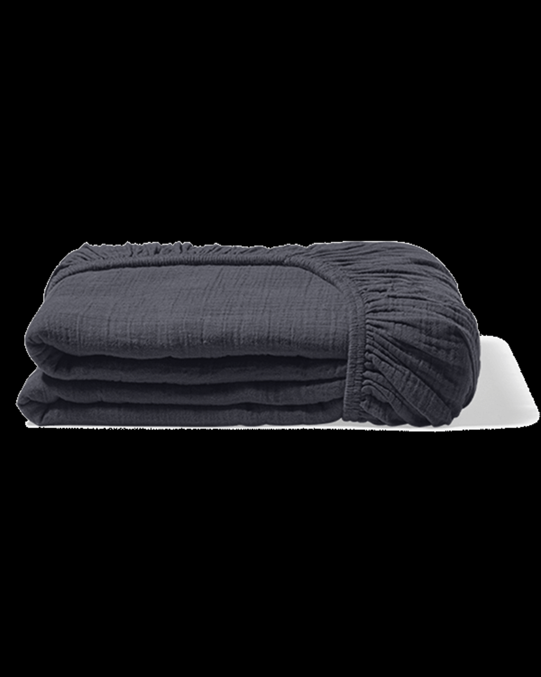 Merci - Drap-Housse En Gaze De Coton - Gris Fusain