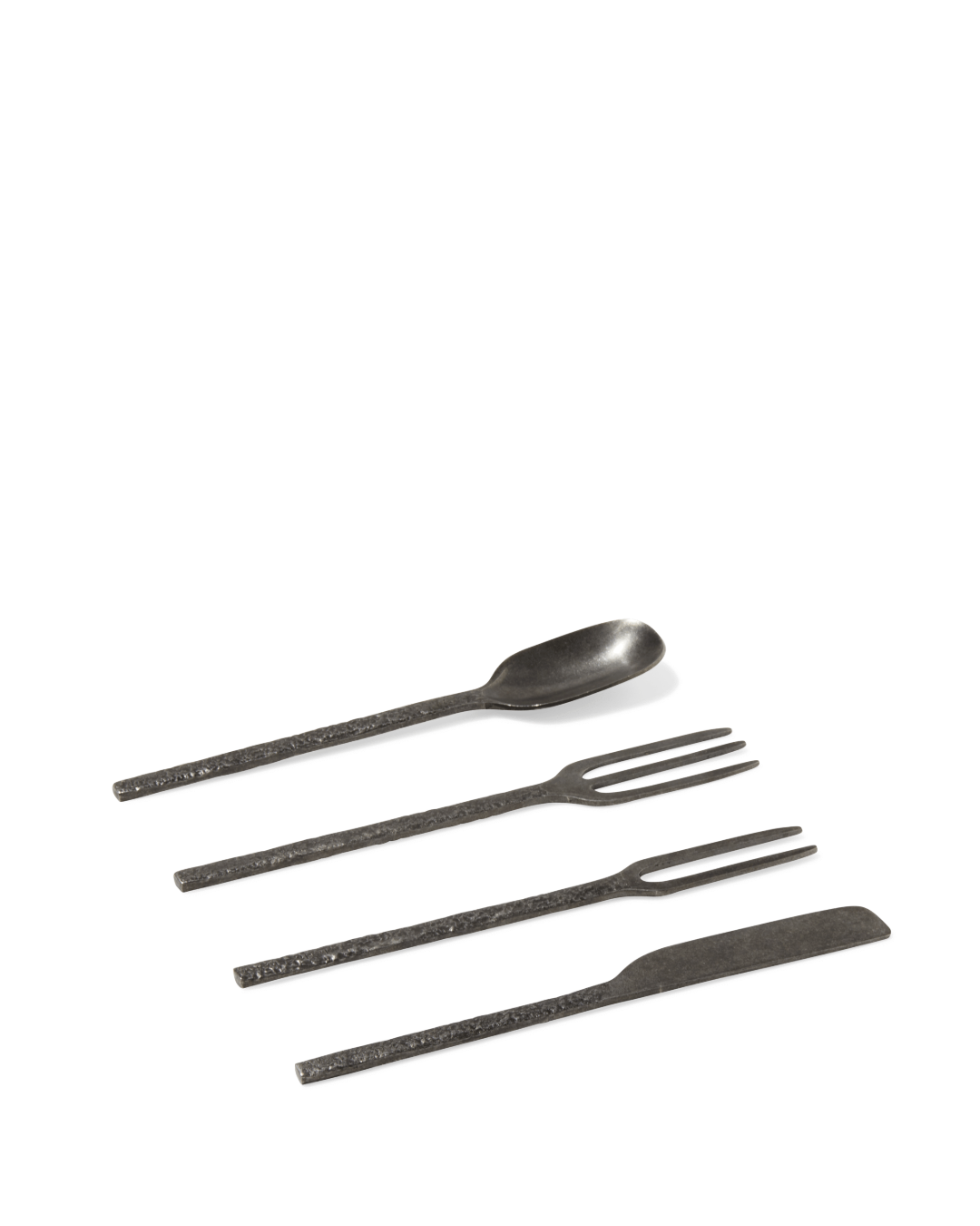 Serax - Hammered metal trident fork La Nouvelle Table - Charcoal