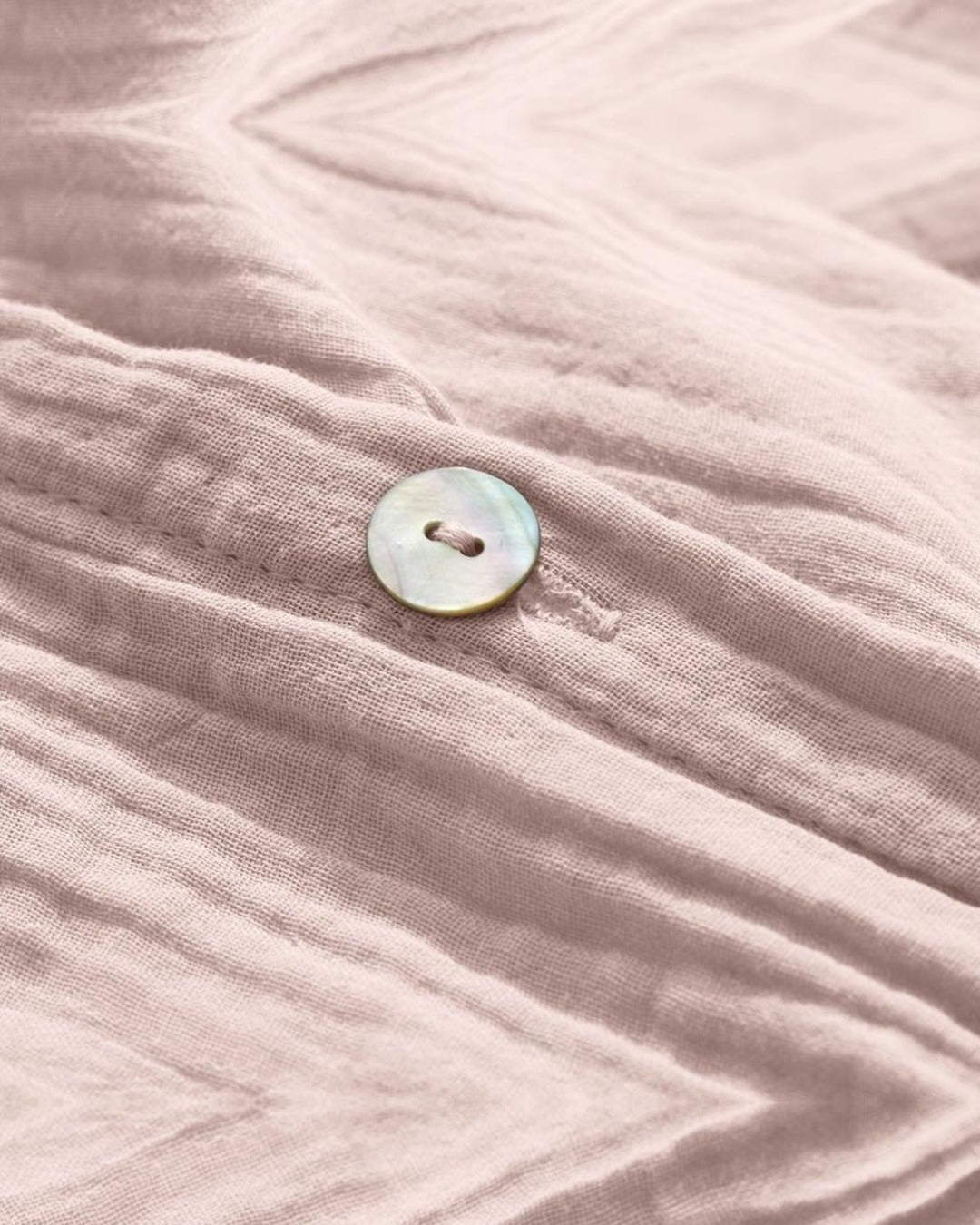 Merci - Cotton gauze duvet cover - Rose de Bagatelle