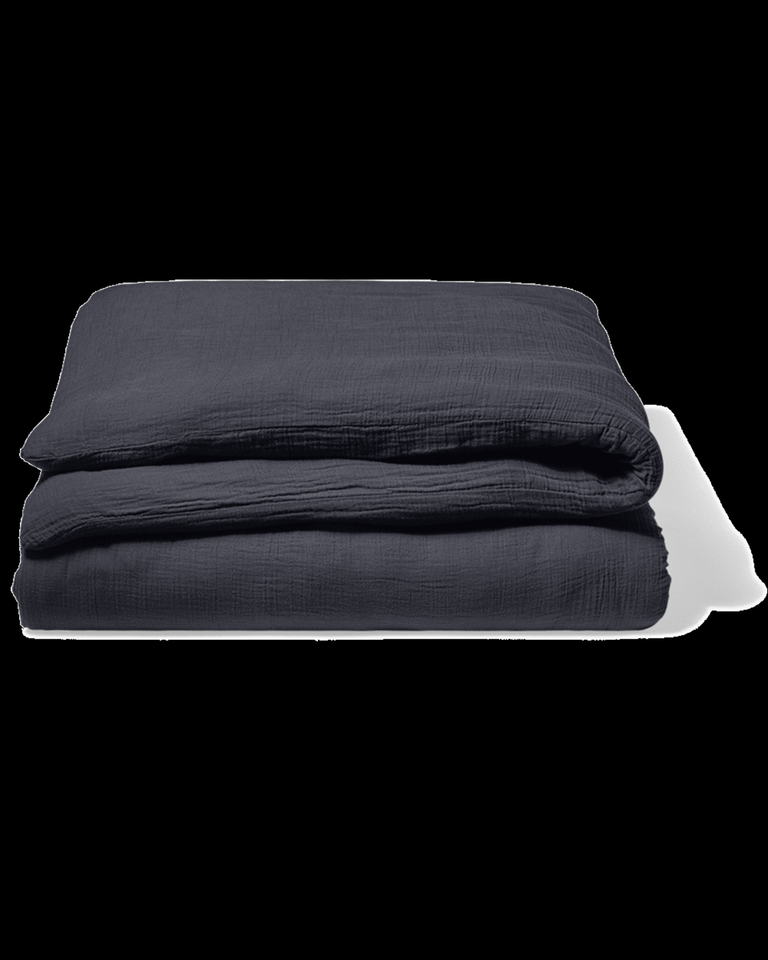 Merci - Housse De Couette En Gaze De Coton - Gris Fusain