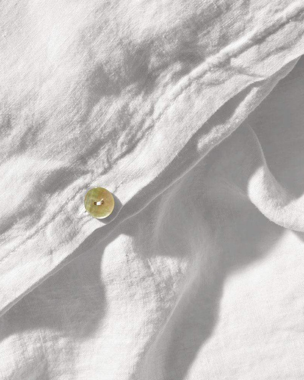 Merci - Washed linen duvet cover - Optical White