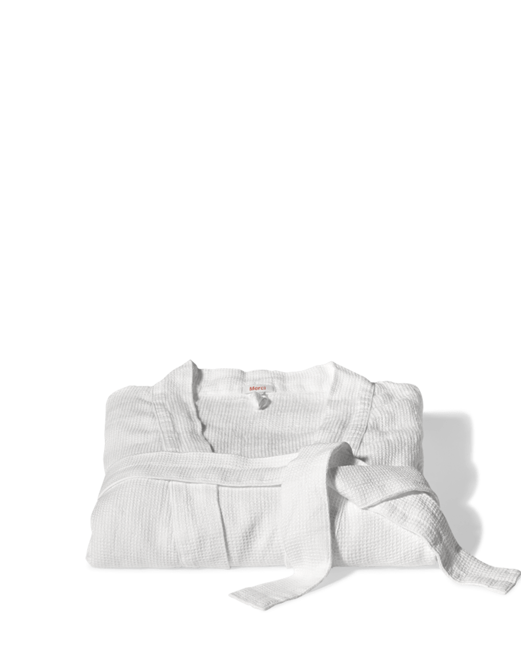 Merci - Linen bathrobe - Honeycomb - Optical White