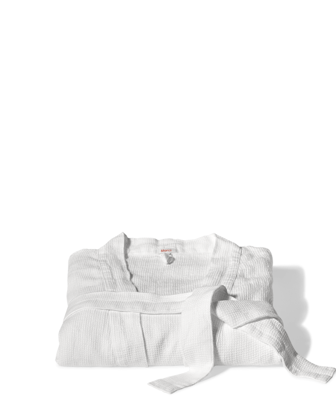 Merci - Linen bathrobe - Honeycomb - Optical White