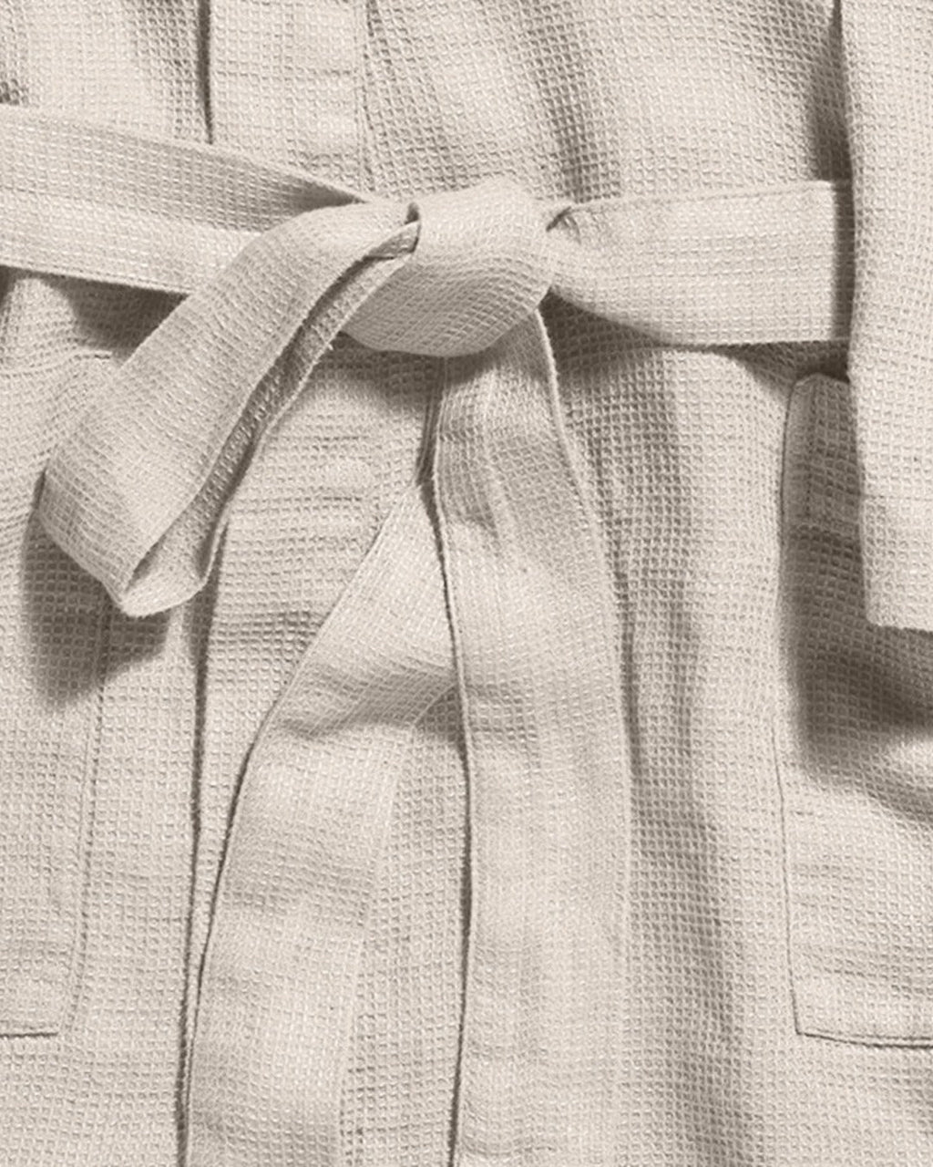 Merci - Linen bathrobe - Honeycomb - Stone