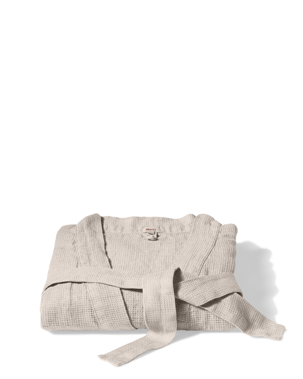 Merci - Linen bathrobe - Honeycomb - Stone