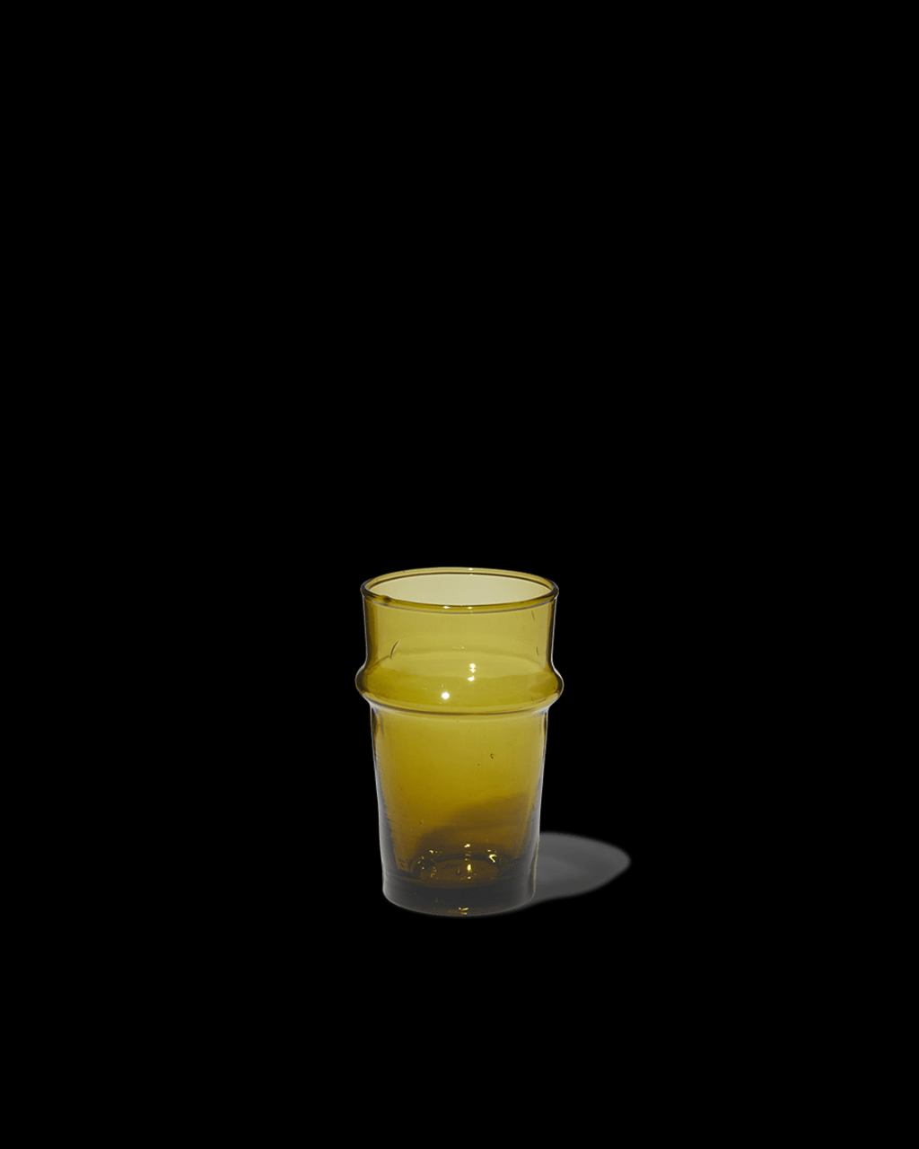 Household Hardware - Small Moroccan mouth-blown glass - Dark Green