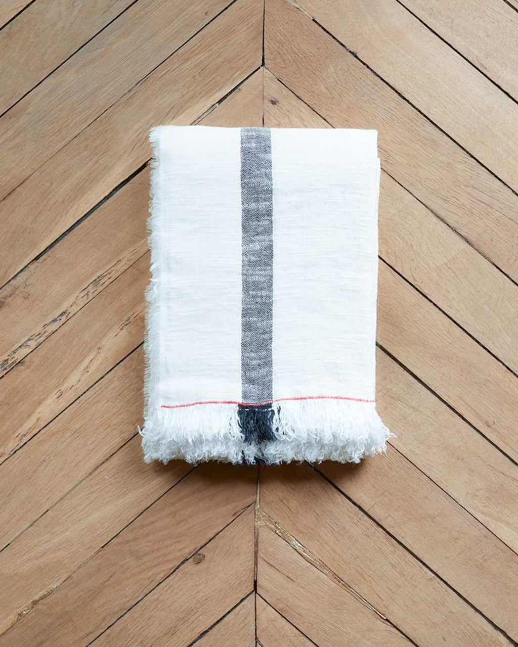 Merci - Pure washed linen plaid - Ecru