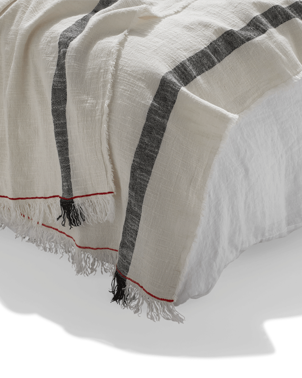 Merci - Pure washed linen plaid - Ecru