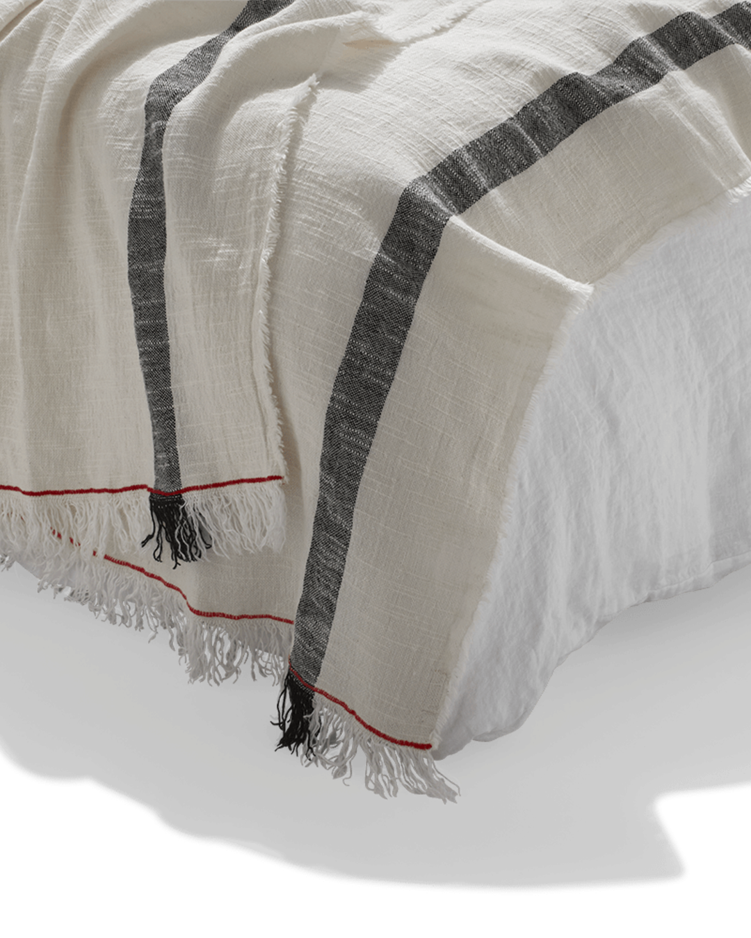 Merci - Pure washed linen plaid - Ecru