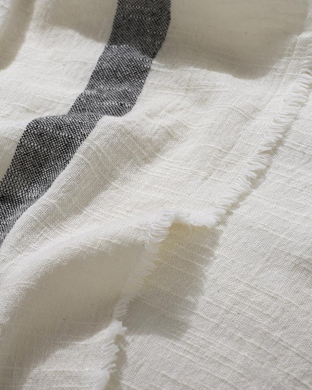 Merci - Pure washed linen plaid - Ecru