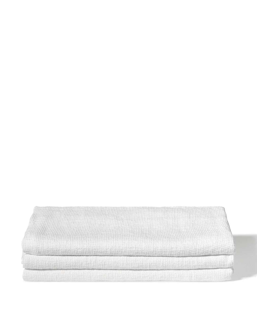 Merci - Linen bath towel - Honeycomb - Optical White
