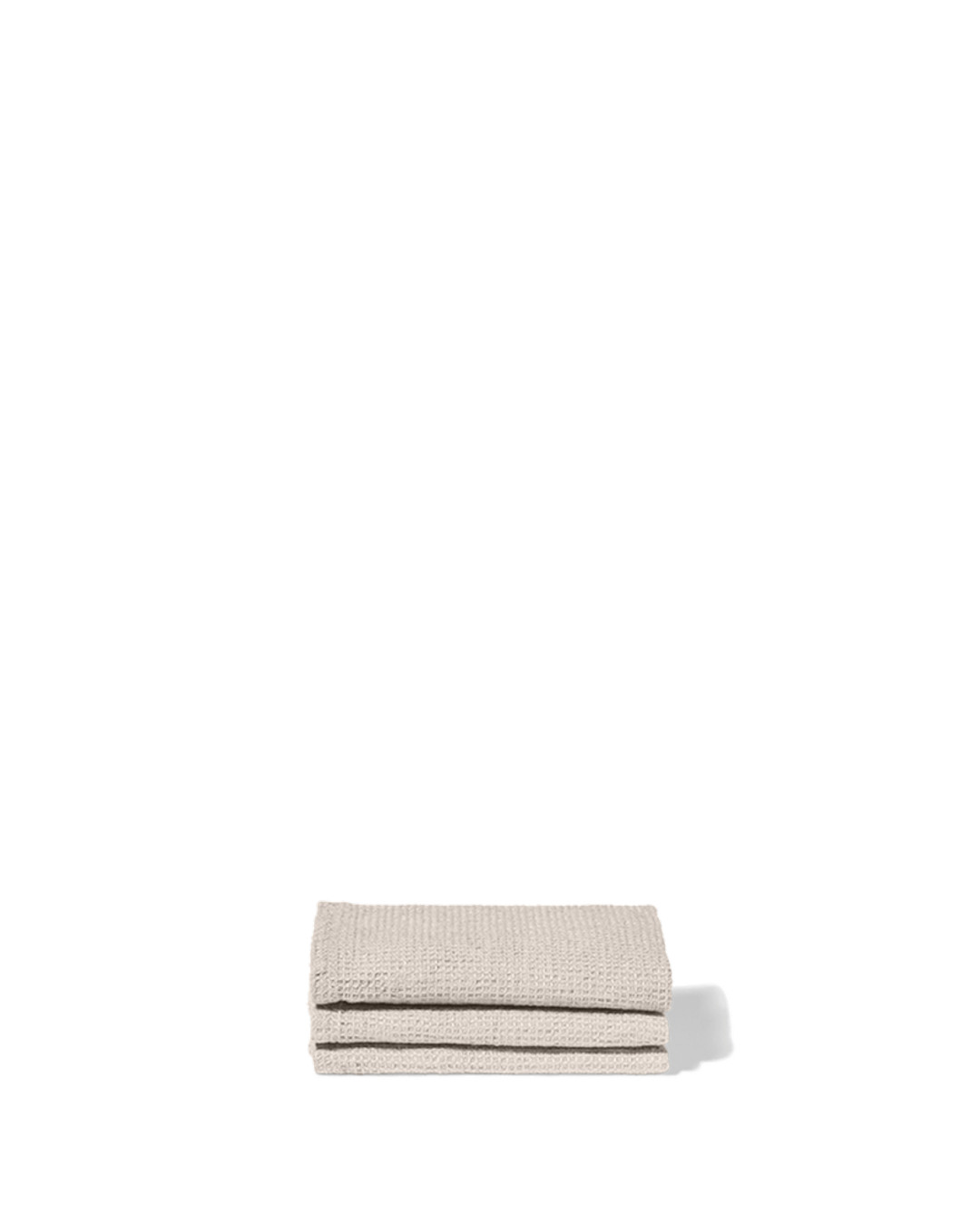 Merci - Serviette De Bain Invité En Lin Nid D'Abeille - Pierre