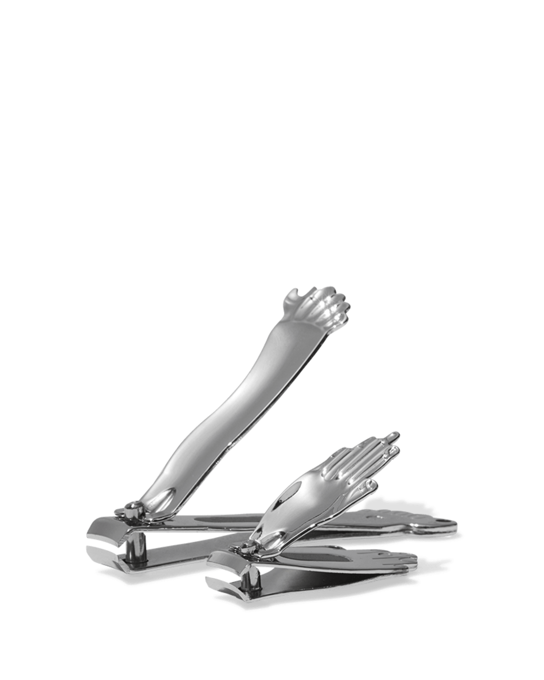 Kikkerland - Set De 2 Coupe-Ongles Pour Mains Et Pieds - Argenté