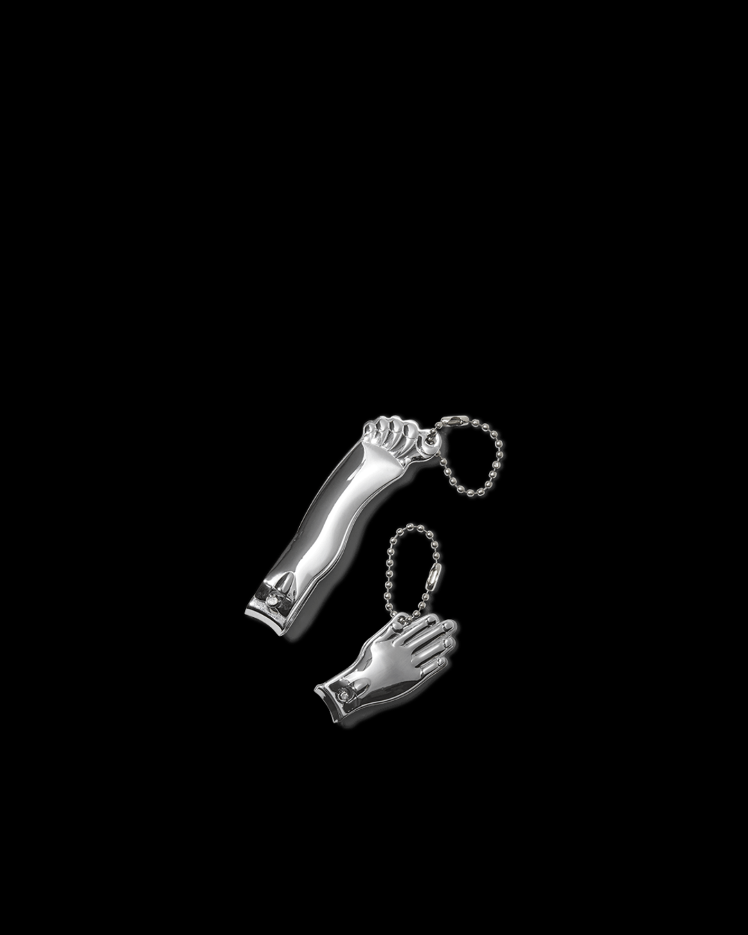 Kikkerland - Set De 2 Coupe-Ongles Pour Mains Et Pieds - Argenté